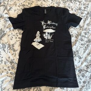 The Smoking Caterpillar Black Graphic Tee